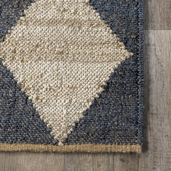 Arvin Olano x Rugs USA Louie Diamond Checkerboard Jute Area Rug